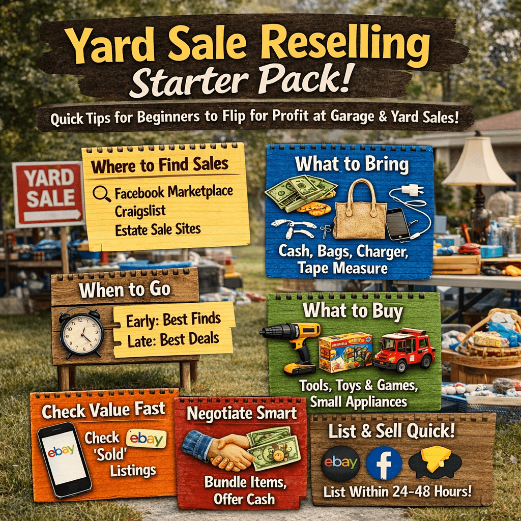 Yard Sale Reselling Guide: Flip Finds for Profit on eBay & Whatnot - Long Island Liquidation