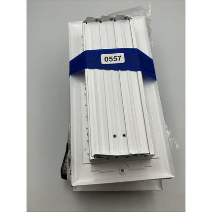 10 In. X 4 In. 1 - Way Steel Wall/Ceiling Register White lot of 3/1 plastic - Long Island Liquidation