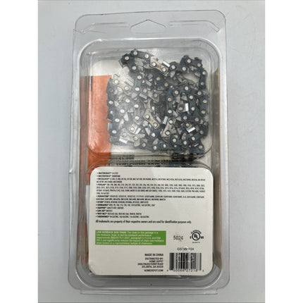 18 In. 0.050 Gauge Chainsaw Chain, 62 Link (2 - Pack) New - Long Island Liquidation
