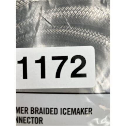 (2x) Everbilt 69013HD 12ft Polymer Braided Icemaker Water Connector NEW - Long Island Liquidation