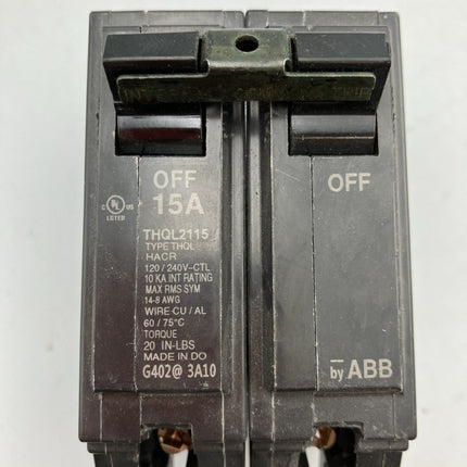 (3 Pc) GE Q - Line 15 Amp 1 in. 2 Pole Circuit Breaker - Long Island Liquidation