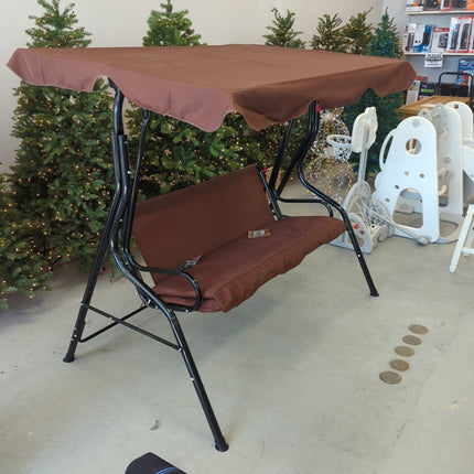 3 Seat Outdoor Patio Canopy Swing - Long Island Liquidation