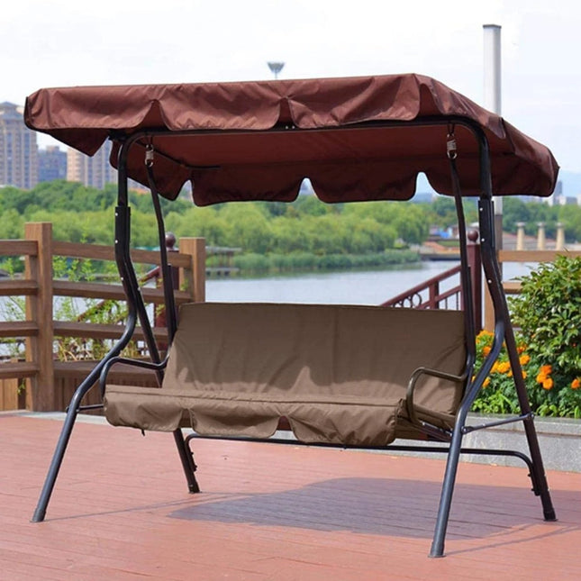 3 Seat Outdoor Patio Canopy Swing - Long Island Liquidation