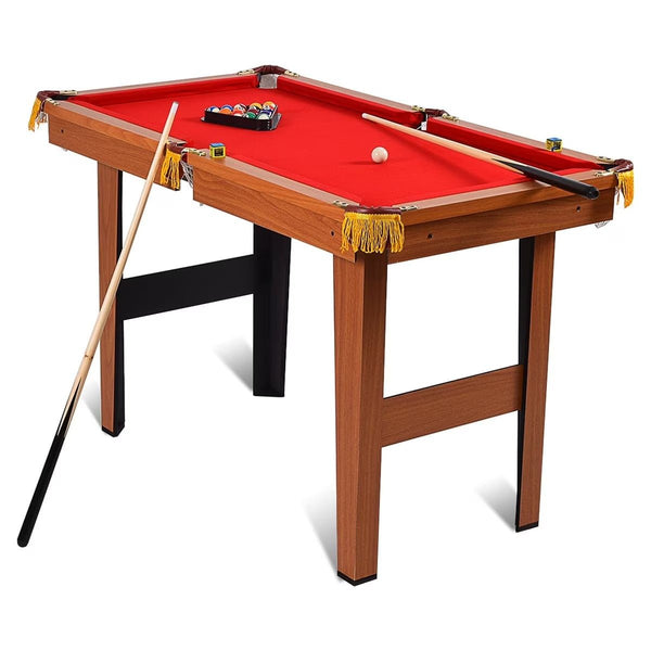 48'' Mini Table Top Pool Table Game Billiard Set Cues Balls Gift Indoor Sports - Long Island Liquidation