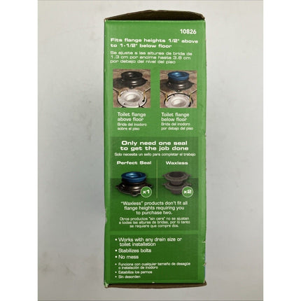 (4x) DANCO Perfect Seal Toilet Wax Ring with Bolts READ DESCRIPTION - Long Island Liquidation