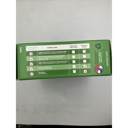 (4x) DANCO Perfect Seal Toilet Wax Ring with Bolts READ DESCRIPTION - Long Island Liquidation