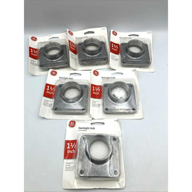 (6) GE 1 - 1/2 In. Aluminum Midwest & GE Conduit Hub TC150A GE TC150A 043481000688 - Long Island Liquidation