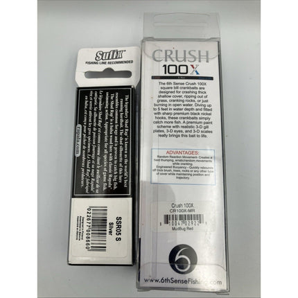 6th Sense Crush 100X Shallow Squarebill Crankbait - (Mudbug Red) mixed lot - Long Island Liquidation