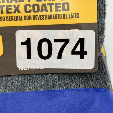 (7 pairs) Firm Grip Large Tough Work Gloves, General Purpose, Latex Coated LARGE - Long Island Liquidation