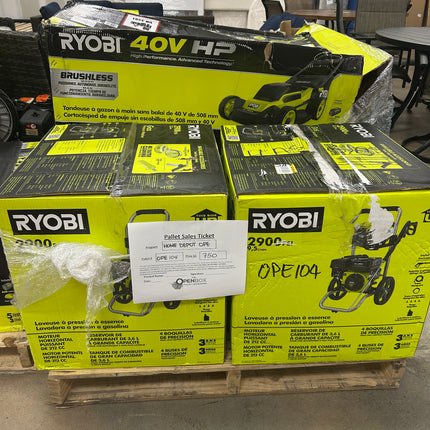 Home Depot Pallet OPE104