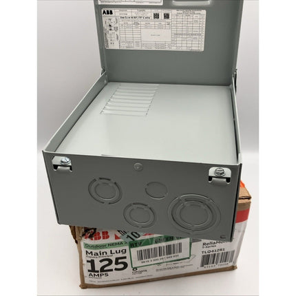 ABB 125A 4 Space 8 Circuit Outdoor Main Lug Panel TLQ412R1 (OB) - Long Island Liquidation