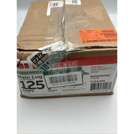 ABB 125A 4 Space 8 Circuit Outdoor Main Lug Panel TLQ412R1 (OB) - Long Island Liquidation