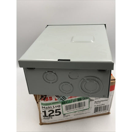 ABB 125A 4 Space 8 Circuit Outdoor Main Lug Panel TLQ412R1 (OB) - Long Island Liquidation