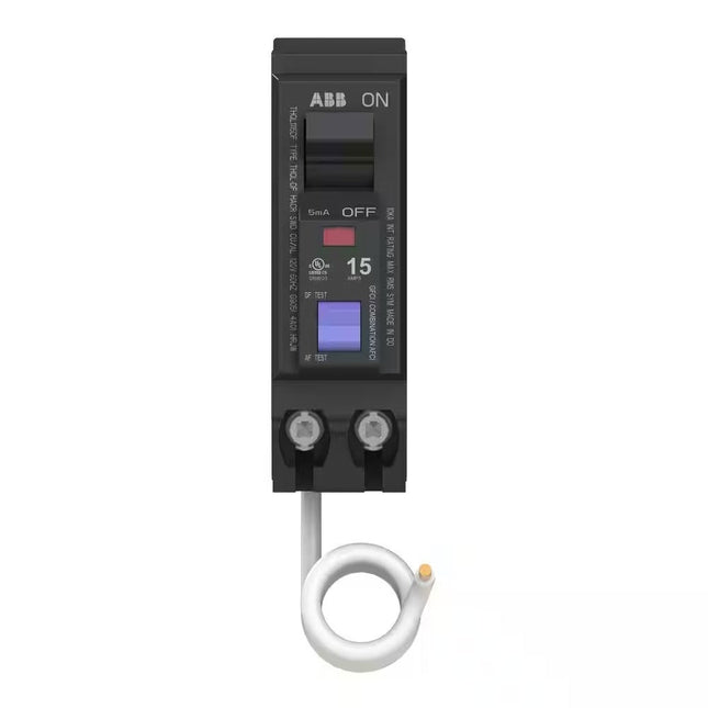ABB 15 Amp Single - Pole Dual Function Arc Fault/GFCI Breaker (THQL1115DFA) *207 - Long Island Liquidation