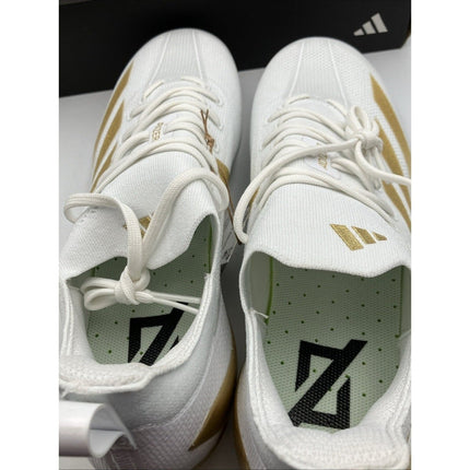 adidas Adizero Electric Football Cleats Mens Gold, White Sneakers Athletic 13 - Long Island Liquidation