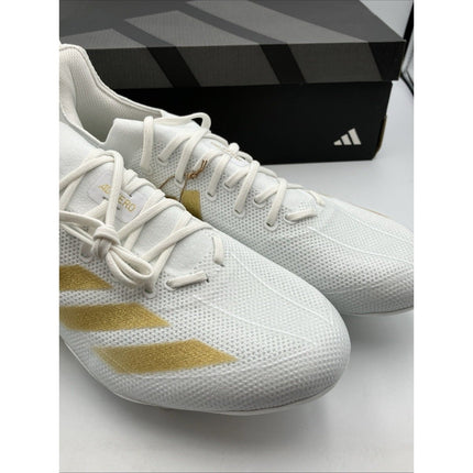 adidas Adizero Electric Football Cleats Mens Gold, White Sneakers Athletic 13 - Long Island Liquidation