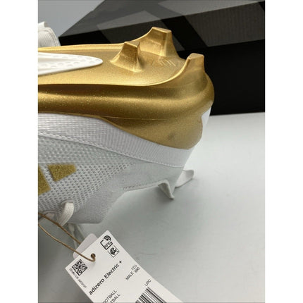 adidas Adizero Electric Football Cleats Mens Gold, White Sneakers Athletic 13 - Long Island Liquidation