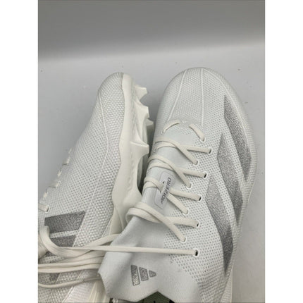 Adizero Electric+ Football Cleats White Sliver IE3284 Men’s Size 17 - Long Island Liquidation