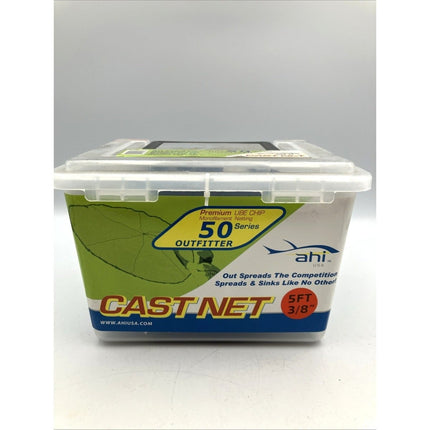 Ahi CN56 6 Ft 3/8" Steel Cast Net Ube Chip Monofilament Netting - Long Island Liquidation