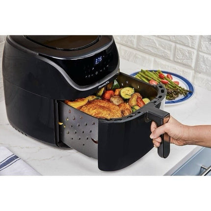 Air Fryer - Power XL Vortex Pro 8qt Touch LED Panel With 10 Presets Black - Long Island Liquidation