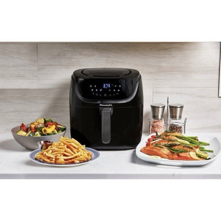 Air Fryer - Power XL Vortex Pro 8qt Touch LED Panel With 10 Presets Black - Long Island Liquidation