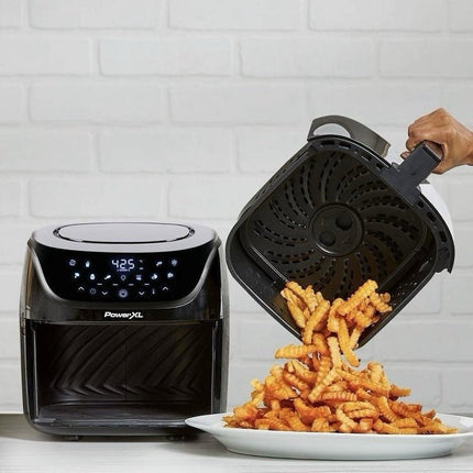 Air Fryer - Power XL Vortex Pro 8qt Touch LED Panel With 10 Presets Black - Long Island Liquidation