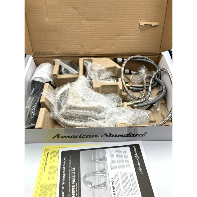 American Standard Rumson 8 in Widespread 2 - Handle Bathroom Faucet Brushed Nickel - Long Island Liquidation