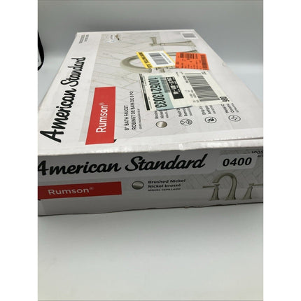 American Standard Rumson 8 in Widespread 2 - Handle Bathroom Faucet Brushed Nickel - Long Island Liquidation