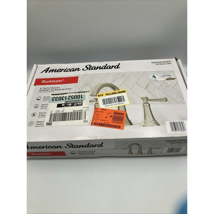 American Standard Rumson 8 in Widespread 2 - Handle Bathroom Faucet Brushed Nickel - Long Island Liquidation