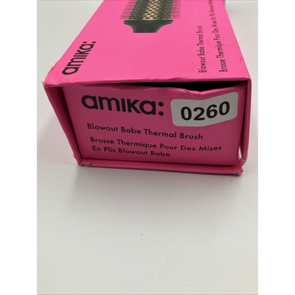 Amika Blowout Babe Straightening Brush - Black - Long Island Liquidation