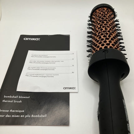 Amika Blowout Babe Thermal Brush, Black - Long Island Liquidation