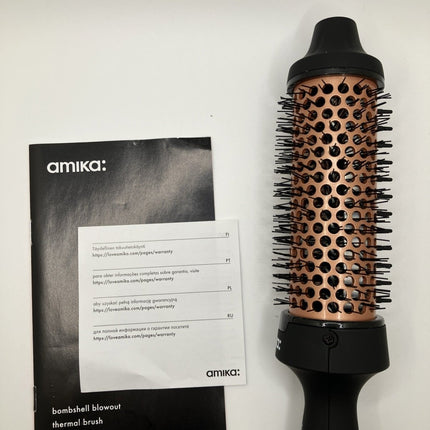 Amika Blowout Babe Thermal Brush, Black - Long Island Liquidation