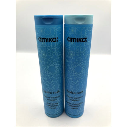 Amika Hydro Rush Intense Moisture Shampoo 275ml 9.2 oz (50089) 80% FULL - Long Island Liquidation