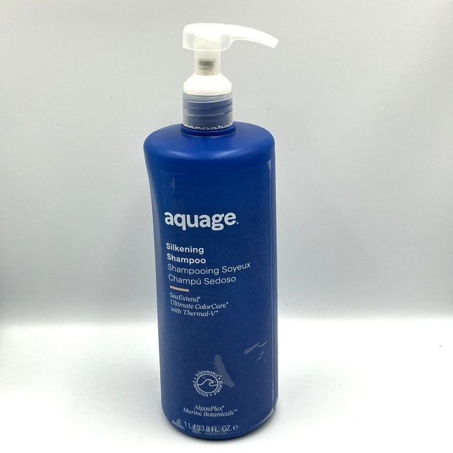 Aquage Sea Extend Silkening Shampoo/Frizzy Hair 33.8 oz - Long Island Liquidation