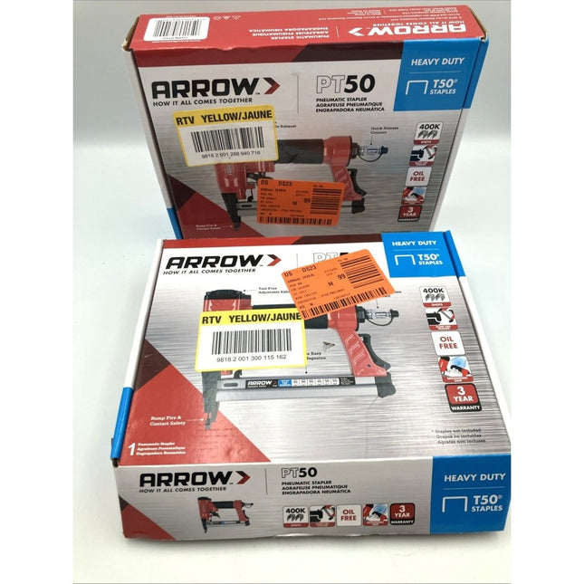 Arrow PT50 Pneumatic Staple Gun PAIR - Long Island Liquidation