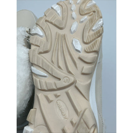 Ashion Women’s Snow Boots Waterproof Winter Booties Ivory/White Fur 10/41 - Long Island Liquidation
