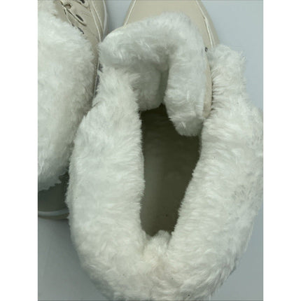 Ashion Women’s Snow Boots Waterproof Winter Booties Ivory/White Fur 10/41 - Long Island Liquidation