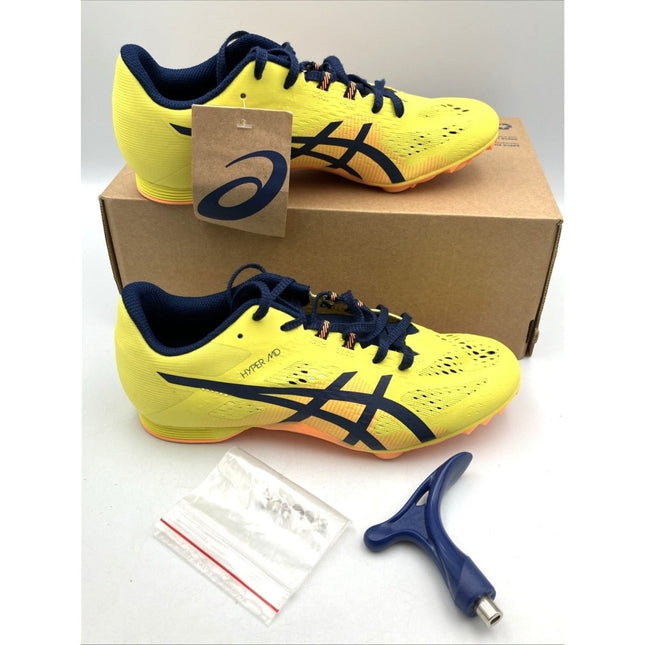 Asics Unisex Hypersprint 8 Track and Field Shoes (1093A197) Size 5 - Long Island Liquidation