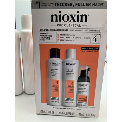 B. Nioxin Pro Clinical System 4 Set For Colored/Dry/Damaged Hair - Long Island Liquidation