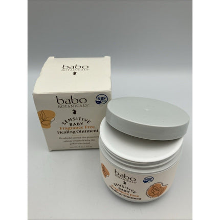 Babo Botanicals Sensitive Baby All Natural Healing Ointment Fragrance Free 4 oz - Long Island Liquidation