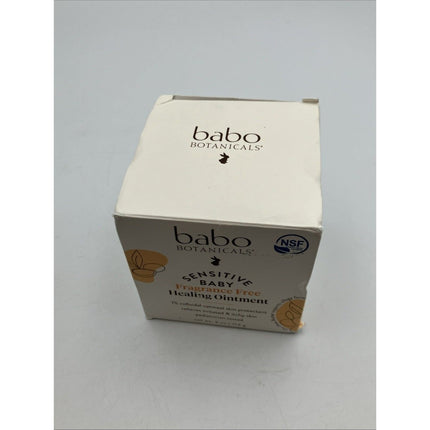 Babo Botanicals Sensitive Baby All Natural Healing Ointment Fragrance Free 4 oz - Long Island Liquidation