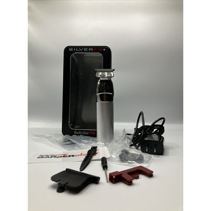 Babyliss Pro FX+ Professional Barber Cord/Cordless Hair Trimmer - Silver - Long Island Liquidation