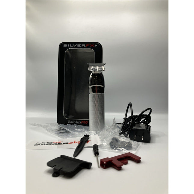 Babyliss Pro FX+ Professional Barber Cord/Cordless Hair Trimmer - Silver - Long Island Liquidation