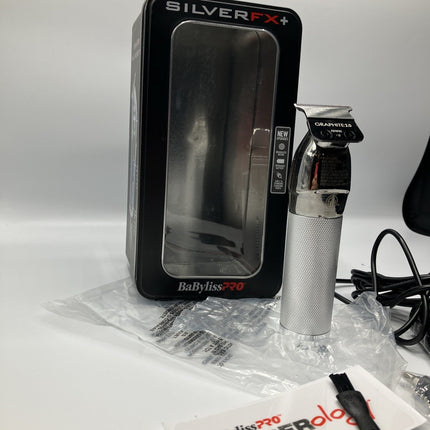 Babyliss Pro FX+ Professional Barber Cord/Cordless Hair Trimmer - Silver - Long Island Liquidation
