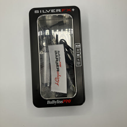 Babyliss Pro FX+ Professional Barber Cord/Cordless Hair Trimmer - Silver - Long Island Liquidation