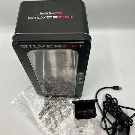 Babyliss Pro FX+ Professional Barber Cord/Cordless Hair Trimmer - Silver - Long Island Liquidation