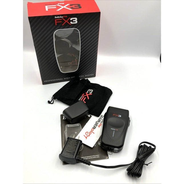 BaBylissPRO Barberology FX3 Cordless Shaver - High - Speed Foil System - FXX3SB - Long Island Liquidation