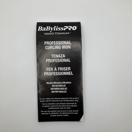 BaBylissPro Nano Titanium Extended Barrel Curling Iron 1"/25mm - Long Island Liquidation
