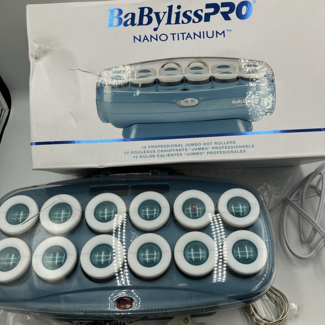 BaBylissPRO Nano Titanium Jumbo Hot Rollers, 12 Count, Pack of 1 - Long Island Liquidation