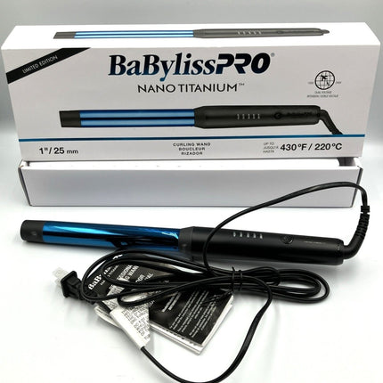 BaBylissPRO Nano Titanium Professional Curling Wand 1"/25mm - Long Island Liquidation